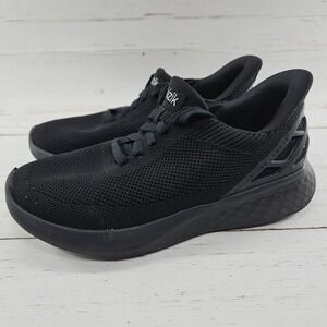 Kizik Athens Blackout Womens 7 Wide 2E Triple Black Hands Free Slip On Sneakers‎